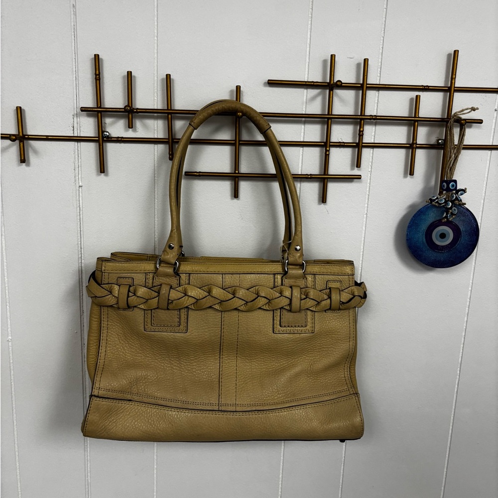 y2k coach Hamptons Carryall braided belt Handbag / coach carryall hamptons purse - Picture 9 of 12